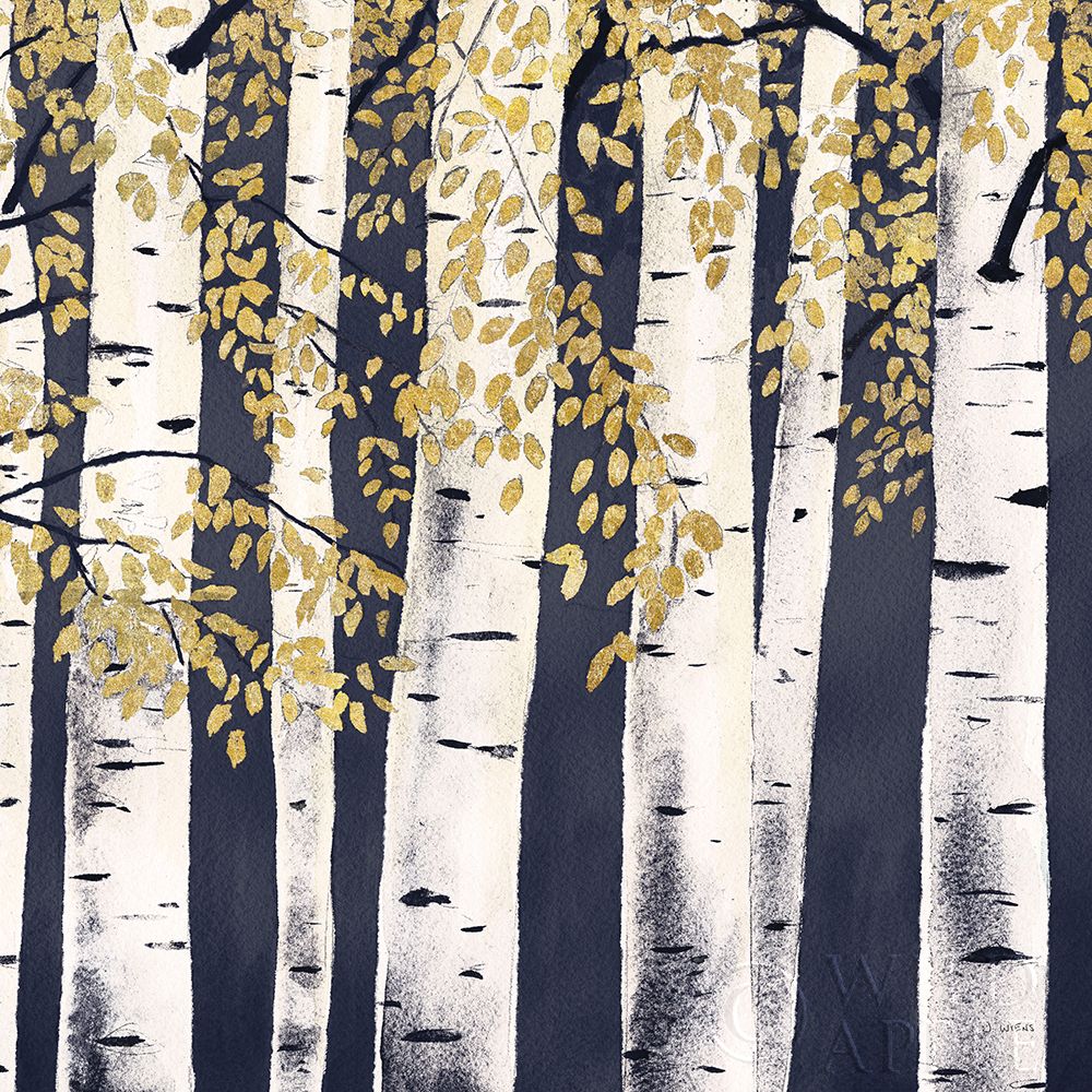 Wall Art Painting id:311639, Name: Fresh Forest Indigo III, Artist: Wiens, James