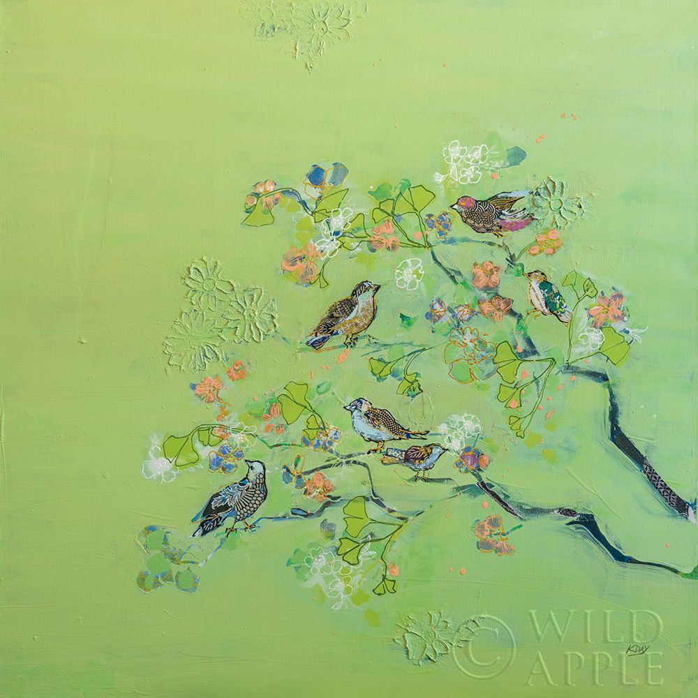 Wall Art Painting id:322433, Name: Bird Song, Artist: Day, Kellie