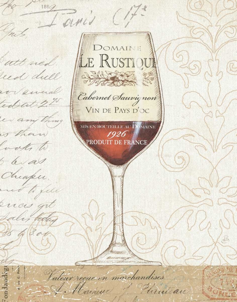 Wall Art Painting id:18470, Name: Wine By the Glass I, Artist: Brissonnet, Daphne