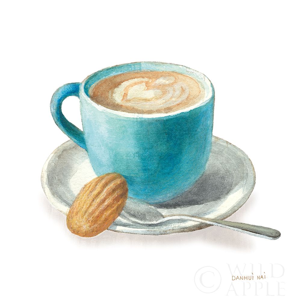 Wall Art Painting id:322660, Name: Wake Me Up Coffee I on White, Artist: Nai, Danhui