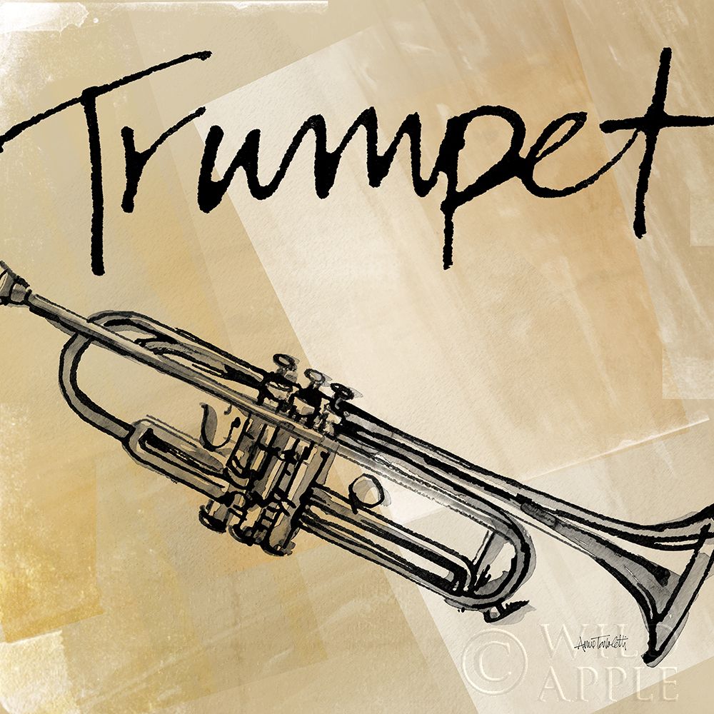 Wall Art Painting id:329471, Name: Trumpet Neutral, Artist: Tavoletti, Anne