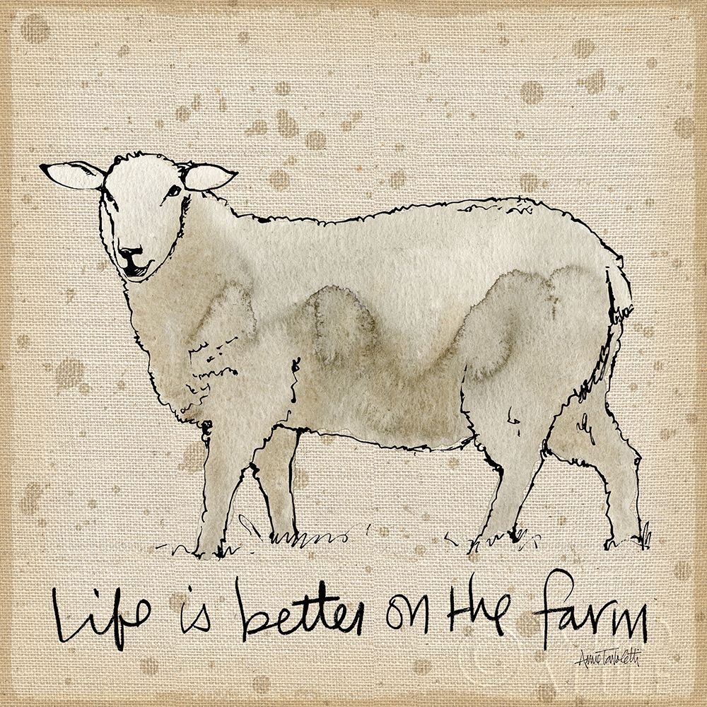 Wall Art Painting id:395493, Name: Farm Life IV v2, Artist: Tavoletti, Anne