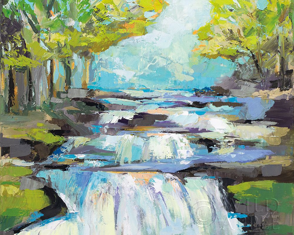Wall Art Painting id:322725, Name: The Waterfall, Artist: Vertentes, Jeanette