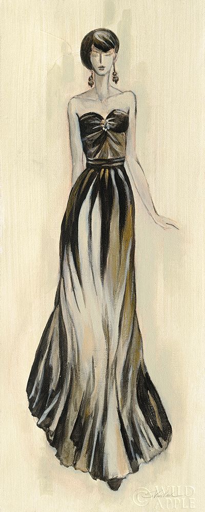 Wall Art Painting id:336174, Name: Evening Gown II, Artist: Vassileva, Silvia