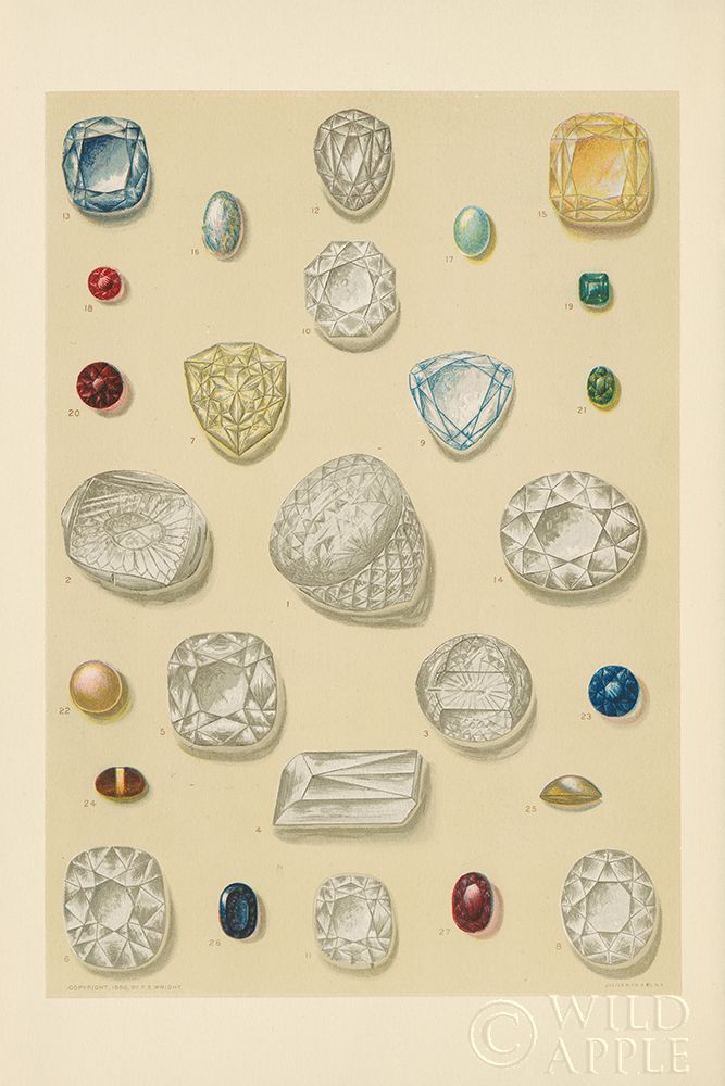 Art Print: Precious Stones I