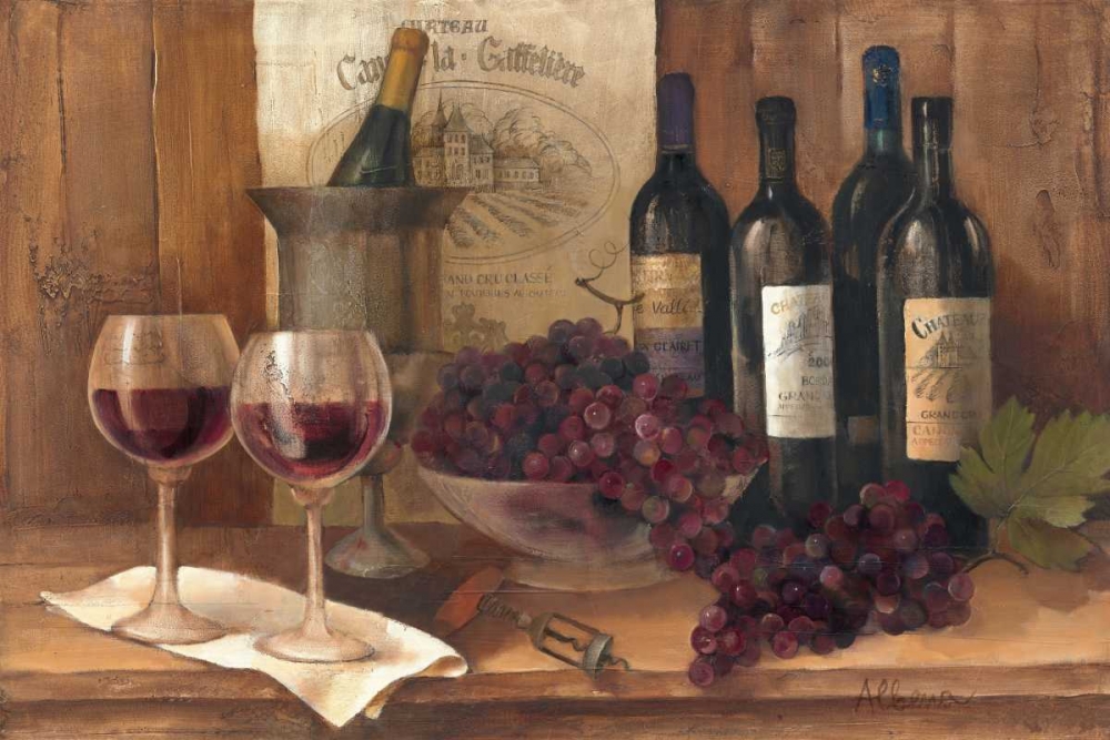 Wall Art Painting id:17654, Name: Vintage Wine, Artist: Hristova, Albena
