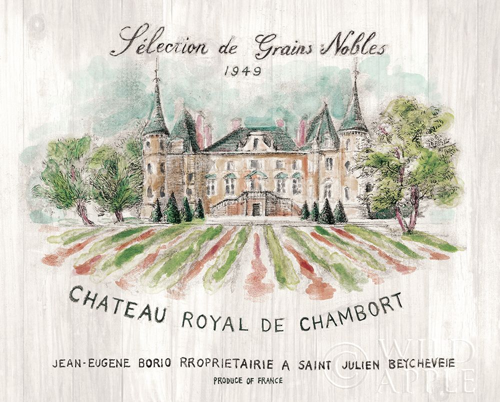 Wall Art Painting id:357410, Name: Chateau Chambort on Wood Color, Artist: Nai, Danhui