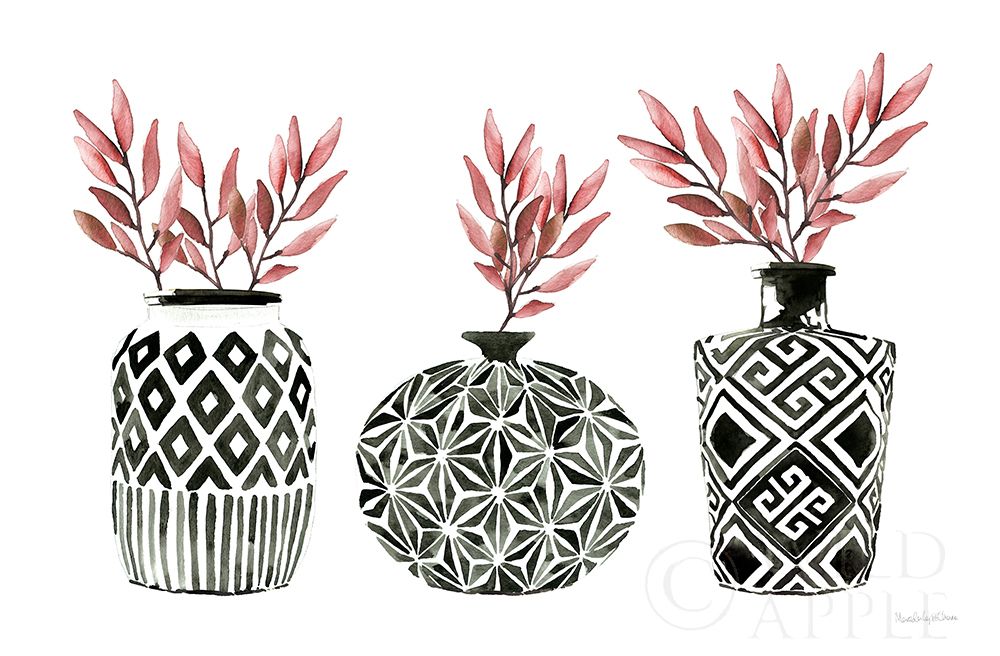 Wall Art Painting id:356131, Name: Geometric Vases I, Artist: Charro, Mercedes Lopez