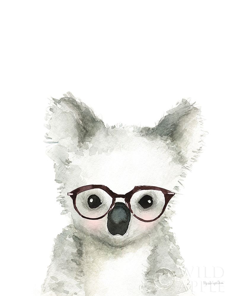 Wall Art Painting id:356138, Name: Koala in Glasses, Artist: Charro, Mercedes Lopez