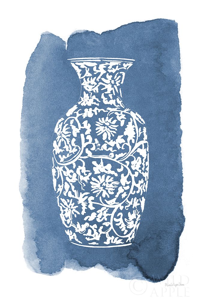 Wall Art Painting id:356164, Name: Chinese Vase II, Artist: Charro, Mercedes Lopez