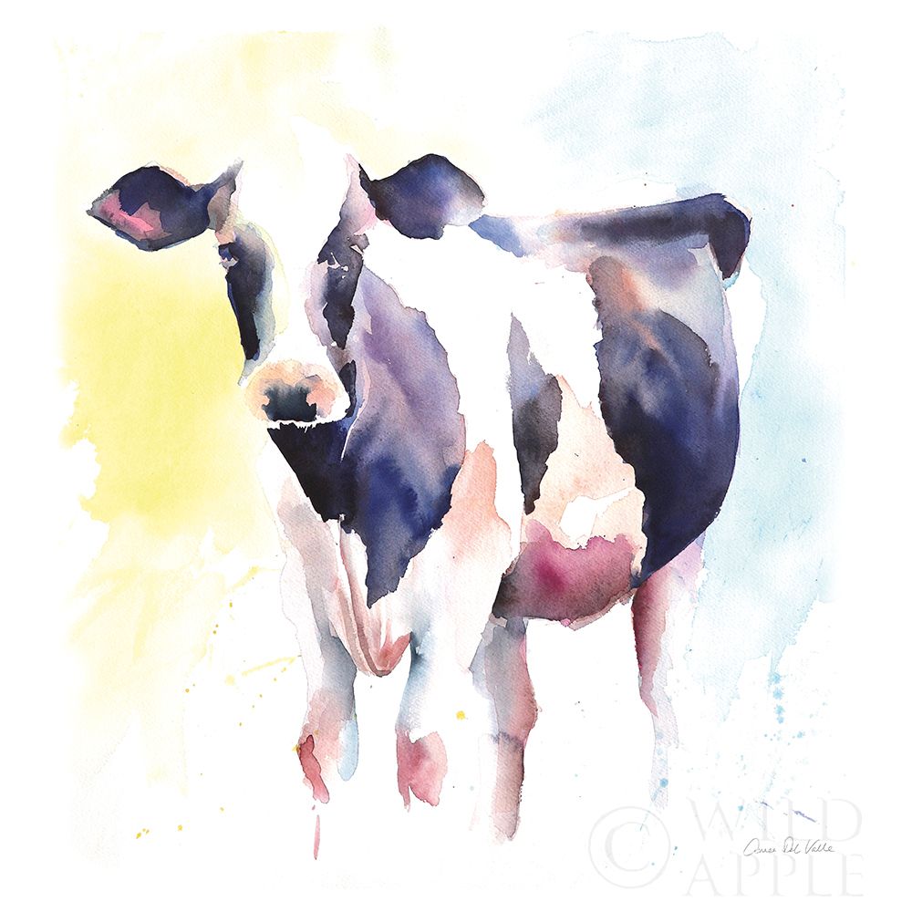 Wall Art Painting id:377582, Name: Holstein IV, Artist: Del Valle, Aimee