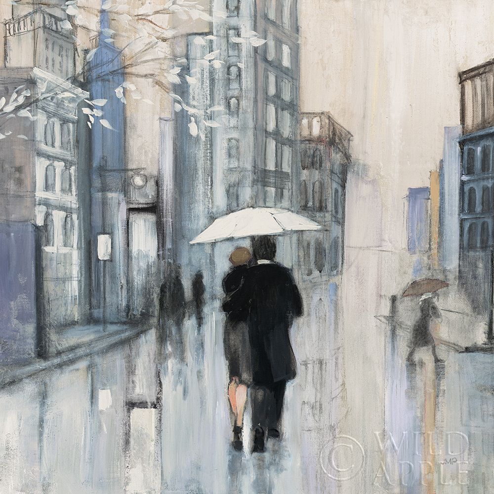 Art Print: Spring Rain New York Neutral Crop