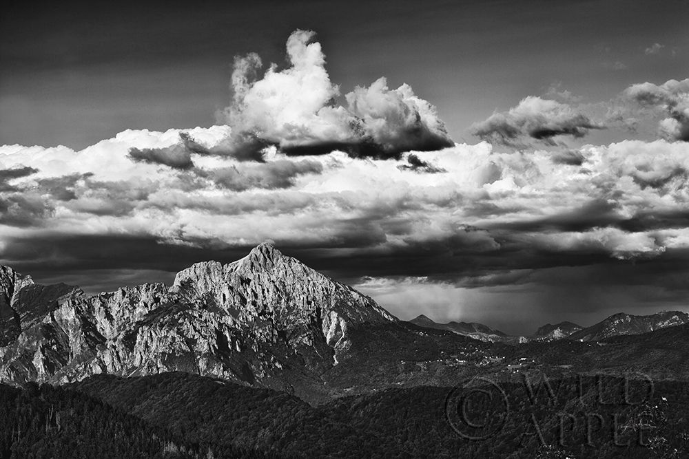 Wall Art Painting id:380991, Name: View of the Peaks, Artist: Aledanda