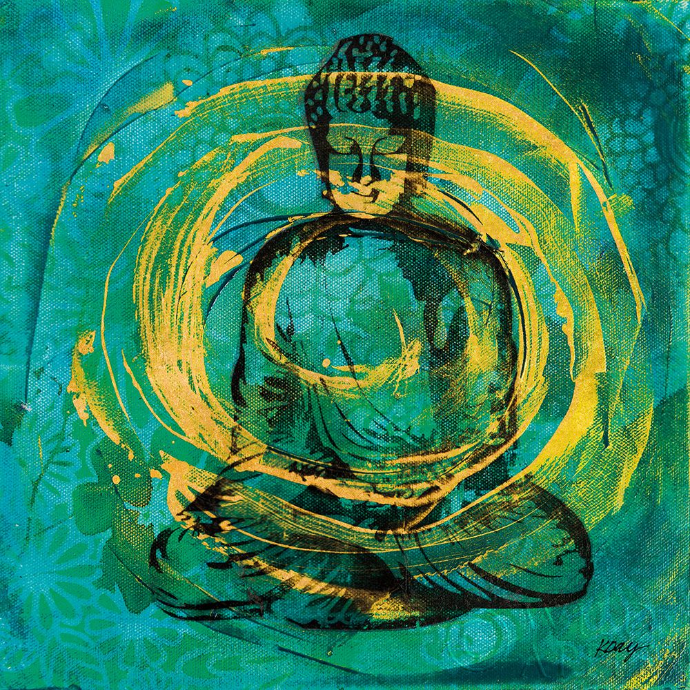 Wall Art Painting id:390685, Name: Centered Buddha, Artist: Day, Kellie