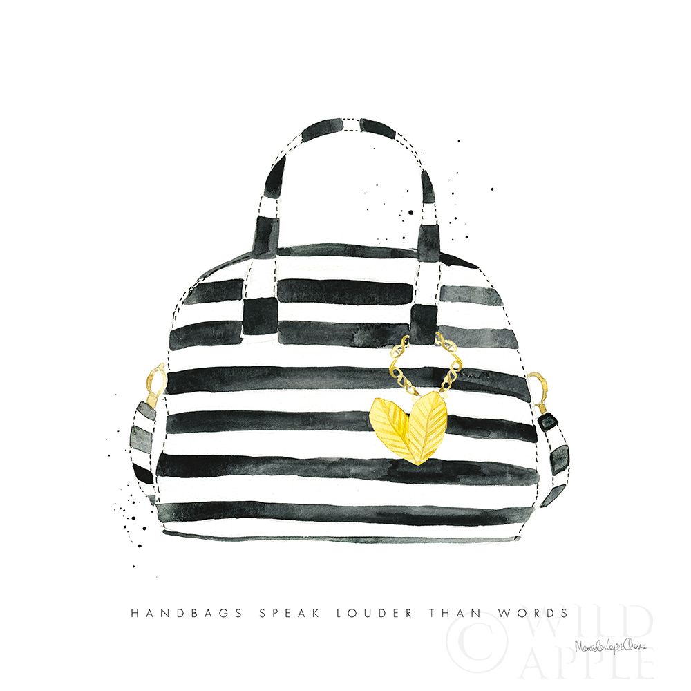 Wall Art Painting id:390679, Name: Glitz and Glam IX, Artist: Charro, Mercedes Lopez