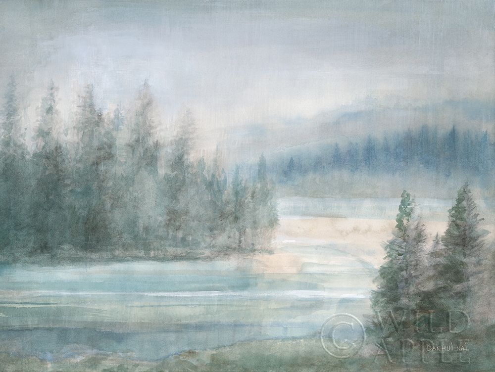 Wall Art Painting id:396467, Name: Morning on the Lake, Artist: Nai, Danhui