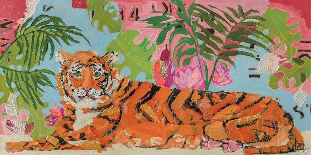 Wall Art Painting id:431395, Name: Tiger at Rest, Artist: Day, Kellie
