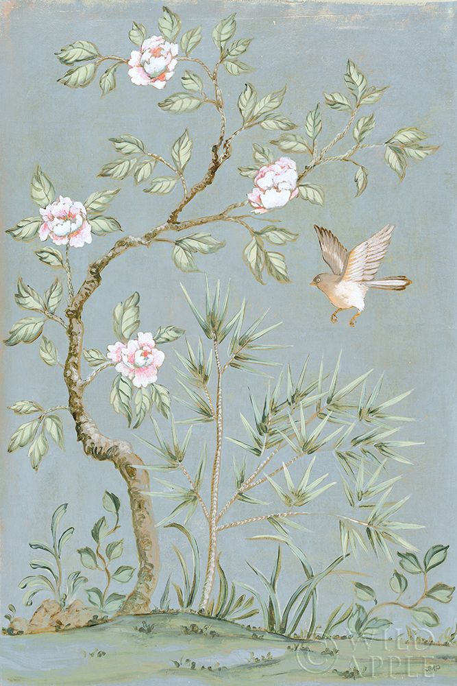 Wall Art Painting id:438166, Name: Spring Mural II Blue, Artist: Purinton, Julia