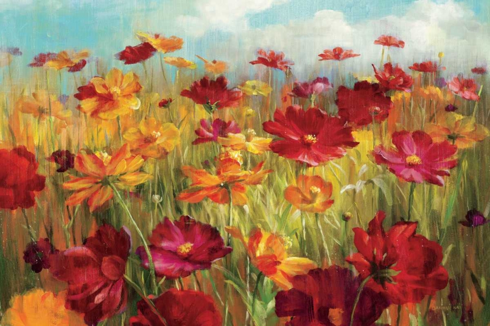 Wall Art Painting id:17773, Name: Cosmos in the Field, Artist: Nai, Danhui