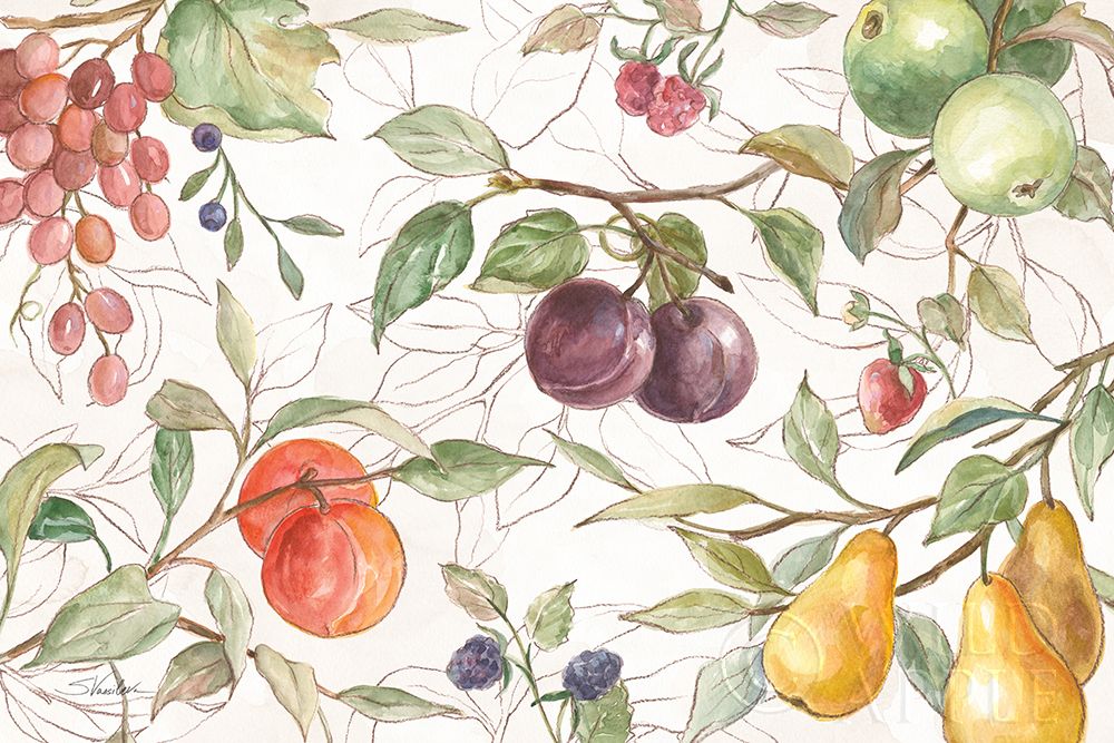 Wall Art Painting id:434804, Name: In the Orchard VI, Artist: Vassileva, Silvia