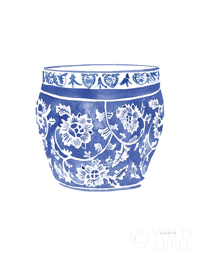 Wall Art Painting id:438197, Name: Chinoiserie Vase IV, Artist: Charro, Mercedes Lopez