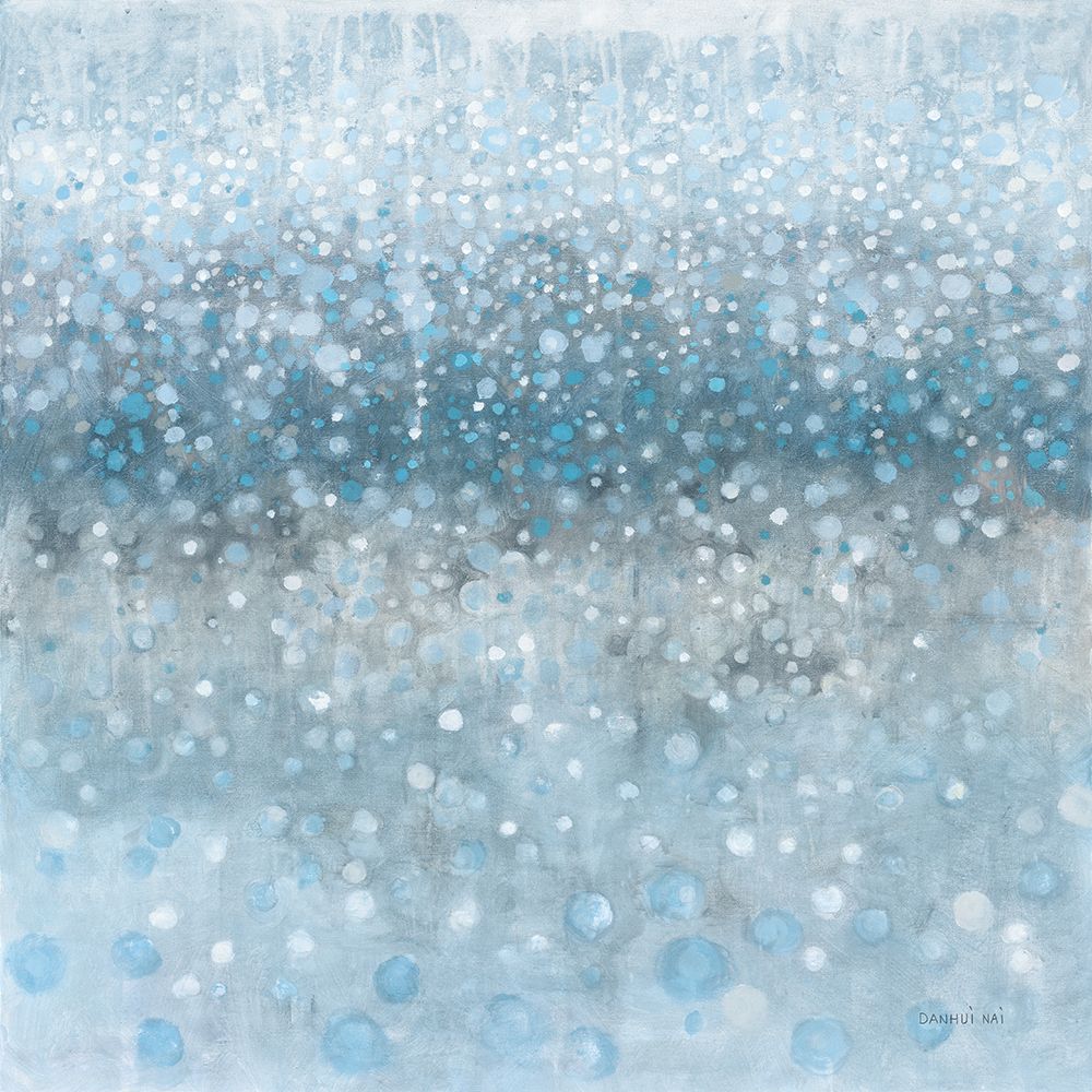 Wall Art Painting id:451505, Name: Abstract Rain Slate Blue, Artist: Nai, Danhui