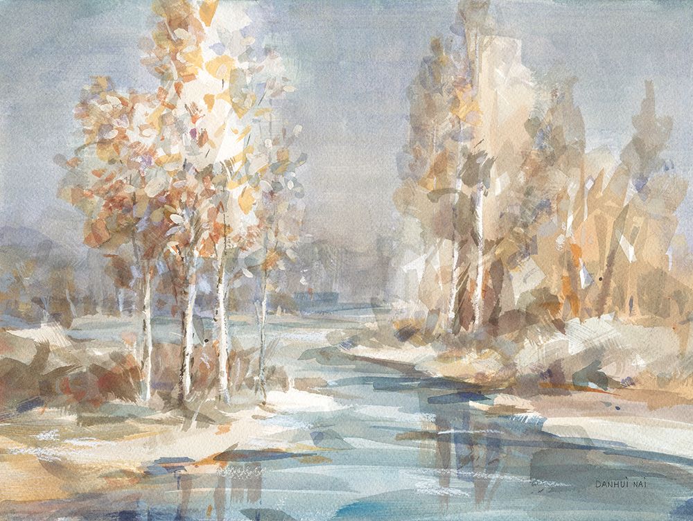 Wall Art Painting id:447919, Name: Flowing River, Artist: Nai, Danhui