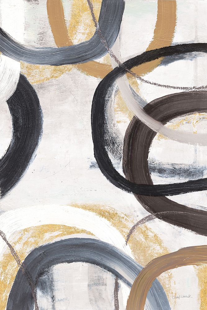 Art Print: Dwell I Gold Neutral Crop