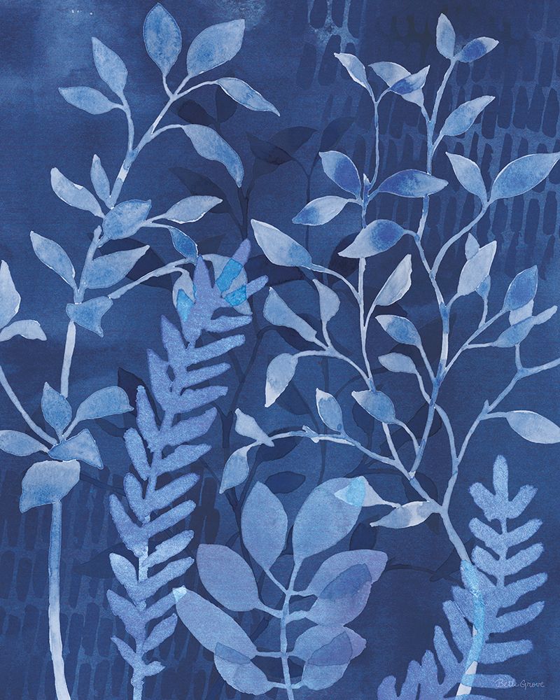 Wall Art Painting id:473171, Name: Indigo Petals XI, Artist: Grove, Beth