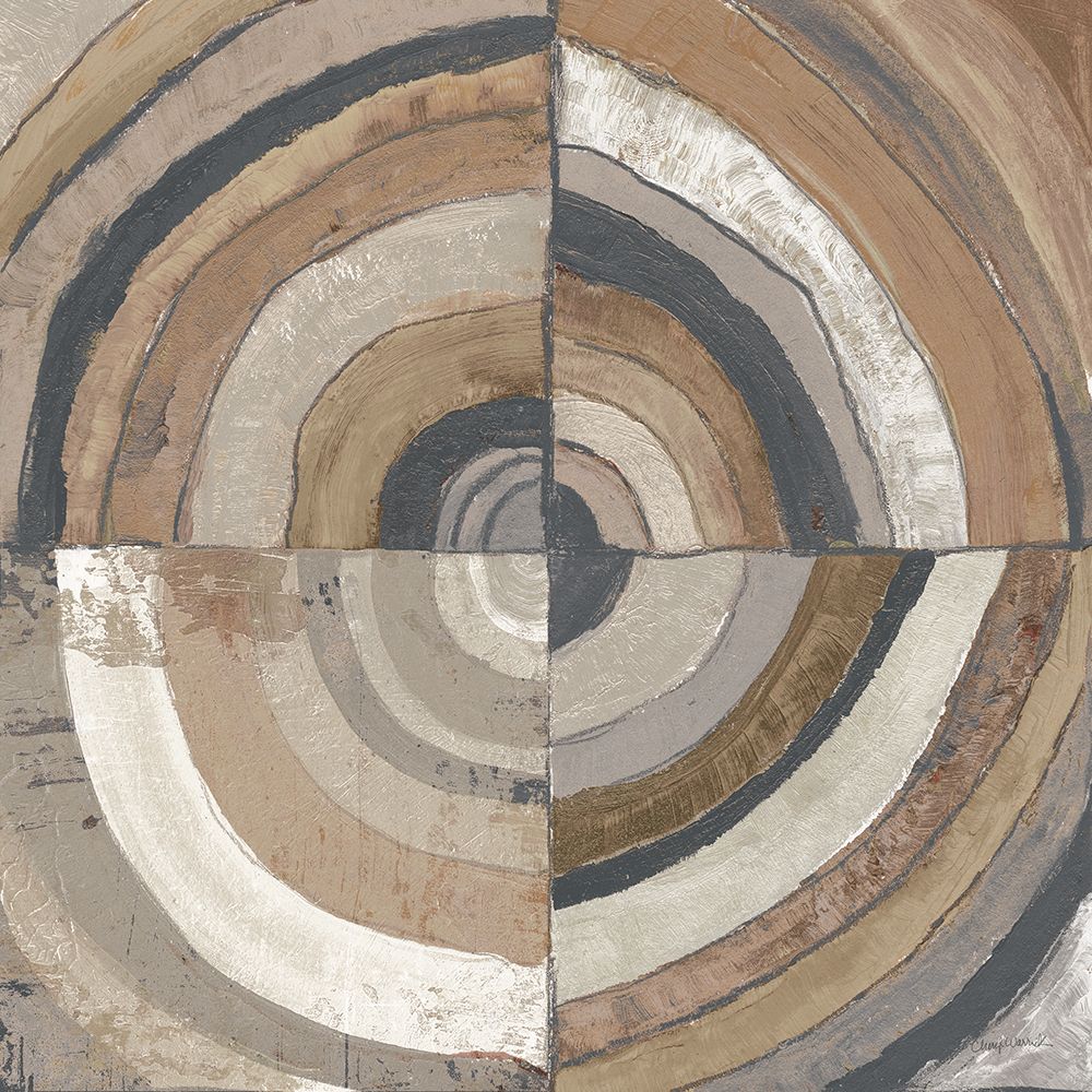 Art Print: The Center I Abstract Crop Dark