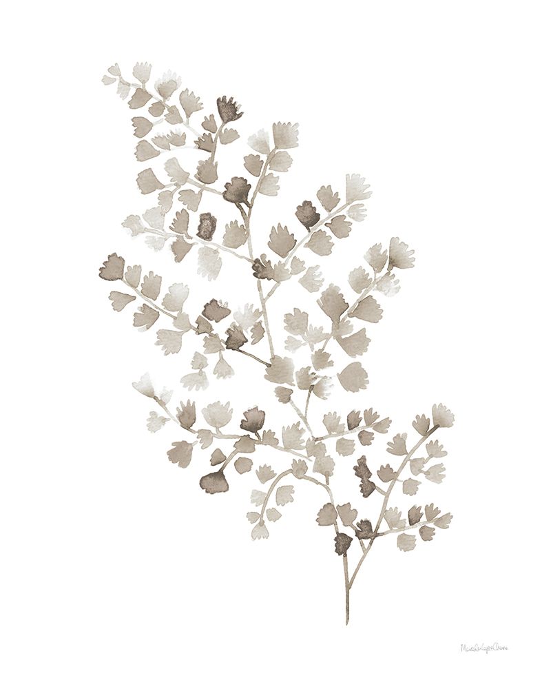 Wall Art Painting id:536634, Name: Maidenhair Fern Khaki, Artist: Charro, Mercedes Lopez