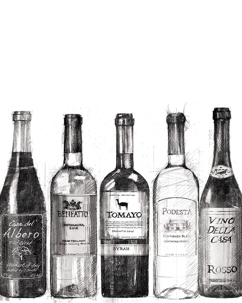 Wall Art Painting id:539371, Name: Wine Cellar III BW, Artist: Tillmon, Avery