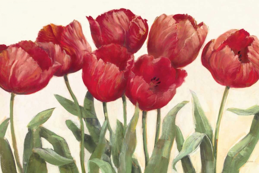Art Print: Ruby Tulips Wag
