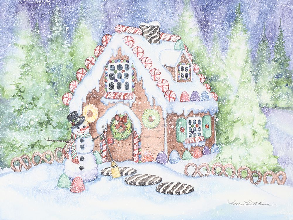 Wall Art Painting id:539481, Name: Gingerbread House Pastel, Artist: McKenna, Kathleen Parr