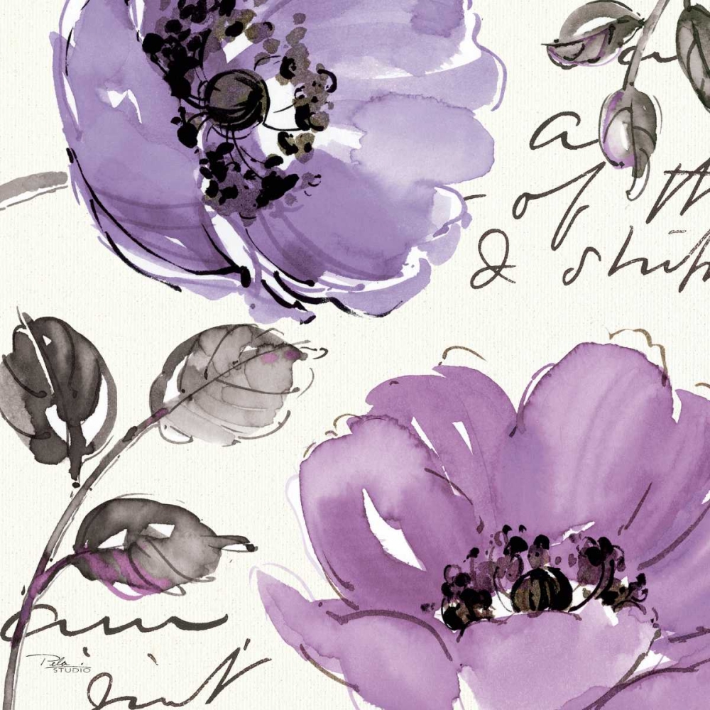 Wall Art Painting id:34034, Name: Floral Waltz Plum II, Artist: Pela Studio