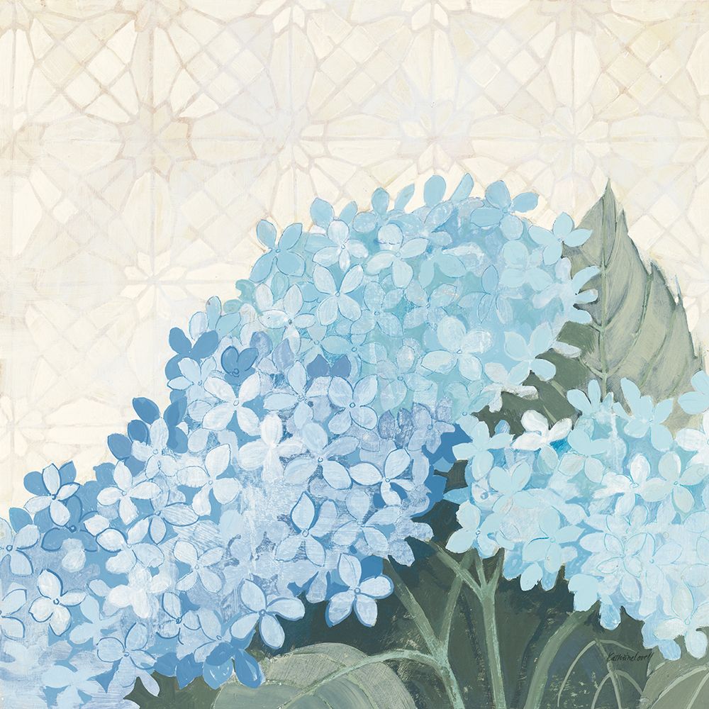 Wall Art Painting id:536747, Name: Decorative Hydrangea III Providence, Artist: Lovell, Kathrine