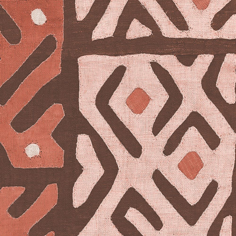 Wall Art Painting id:542114, Name: Kuba Cloth I Square I Blush, Artist: Wild Apple Portfolio