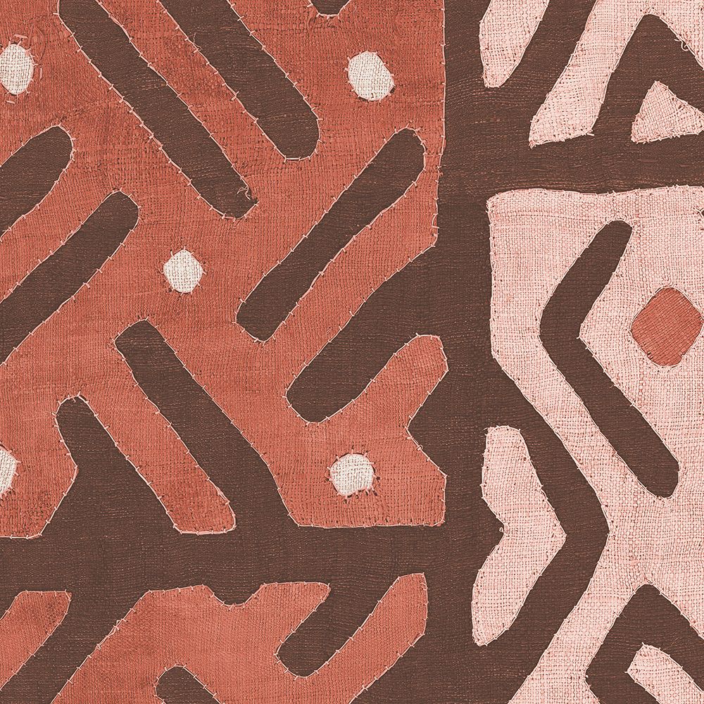 Wall Art Painting id:536750, Name: Kuba Cloth I Square II Blush, Artist: Wild Apple Portfolio