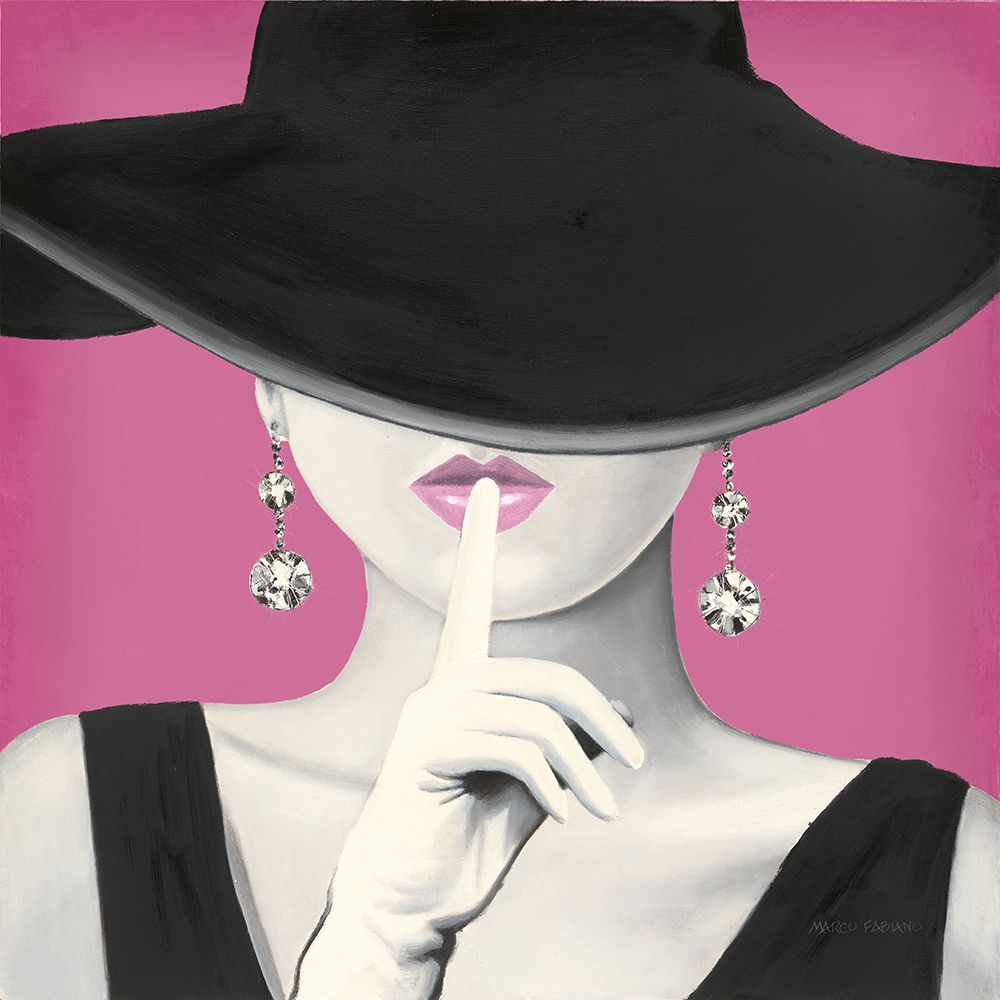 Wall Art Painting id:557678, Name: Haute Chapeau I PInk, Artist: Fabiano, Marco