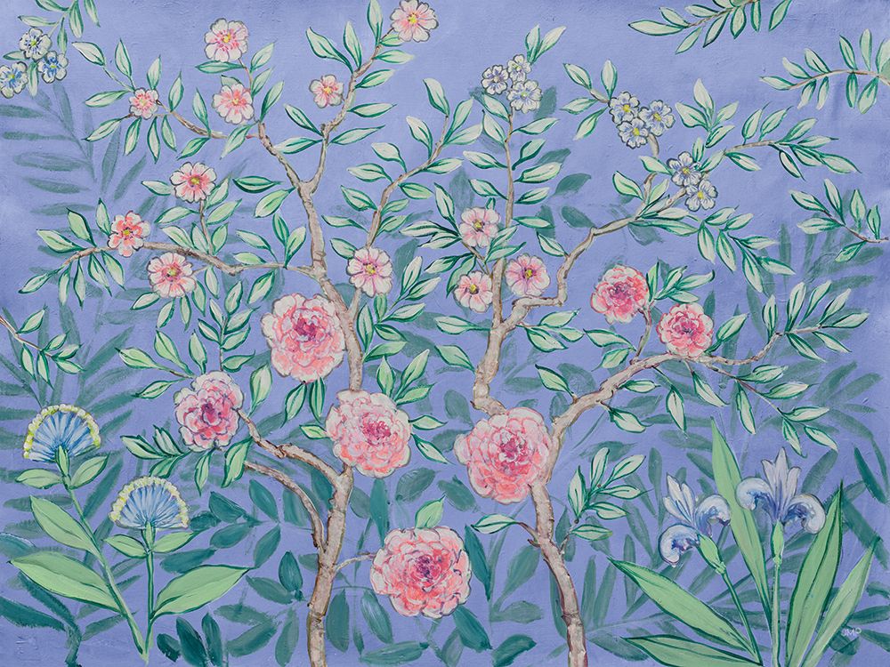 Wall Art Painting id:557635, Name: French Garden Purple, Artist: Purinton, Julia