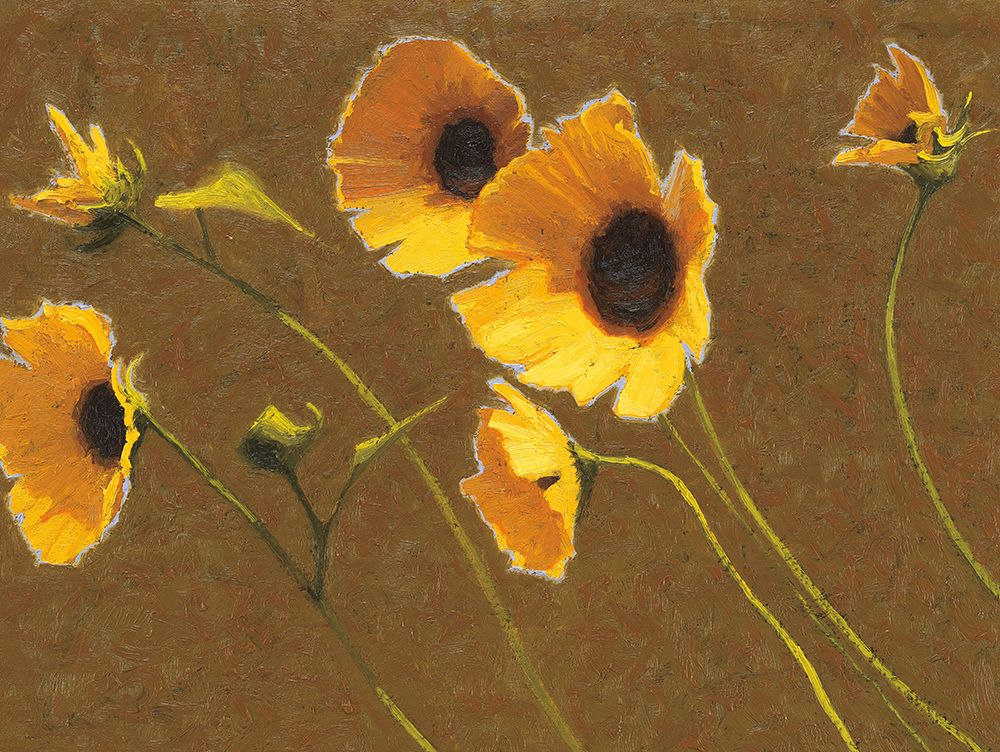 Wall Art Painting id:557912, Name: Sunny Flowers I, Artist: Novak, Shirley