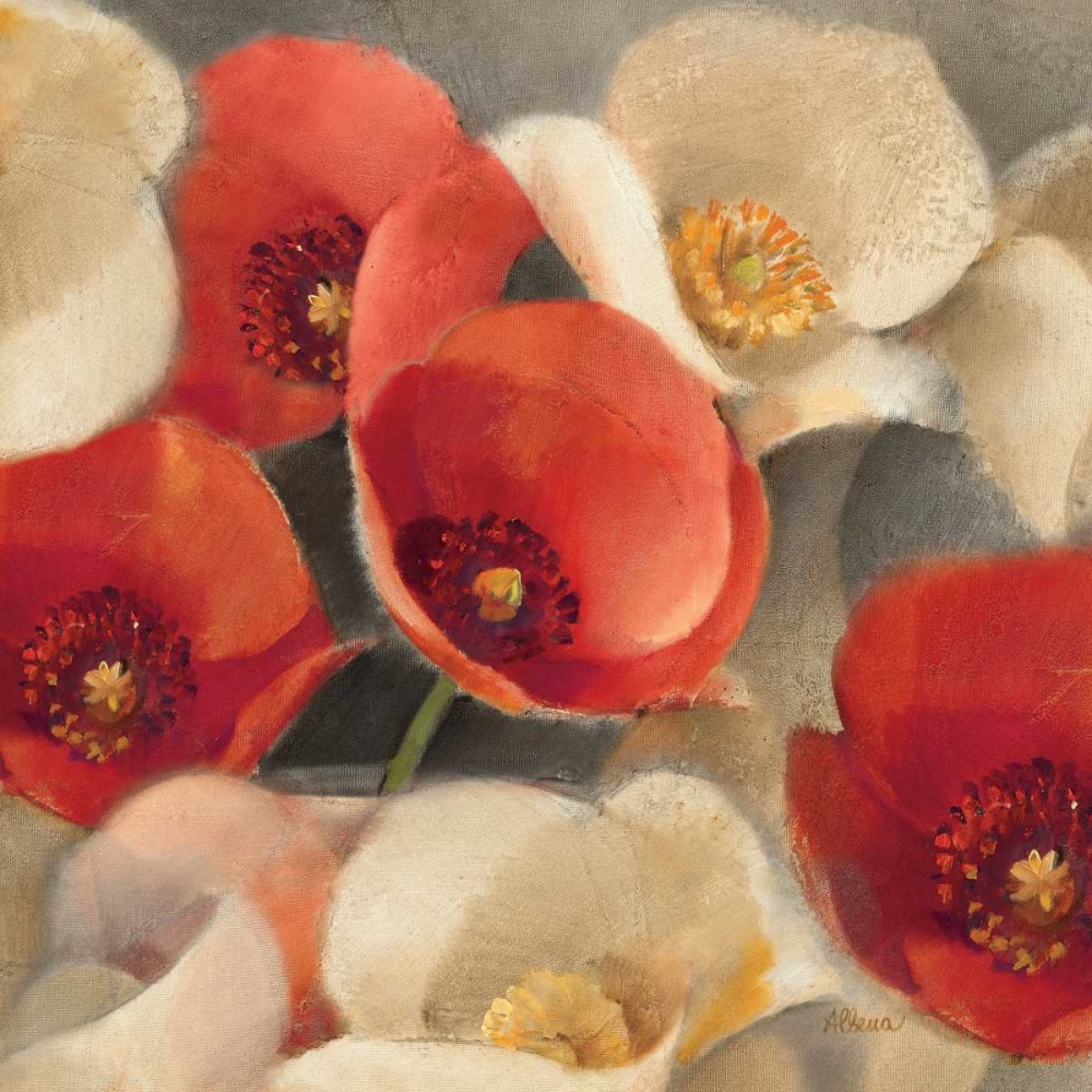 Wall Art Painting id:18061, Name: Poppies Bloom II, Artist: Hristova, Albena