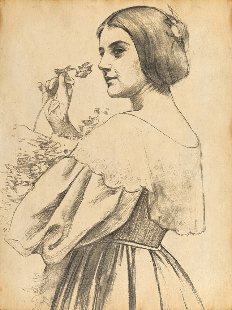 Art Print: Cottage Woman