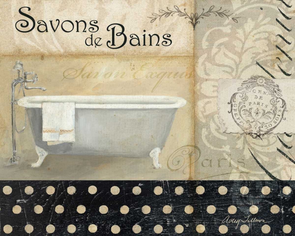 Wall Art Painting id:18490, Name: Savons de Bains II, Artist: Tillmon, Avery