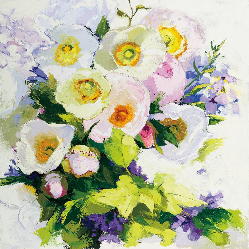 Art Print: Poppies and Peonies