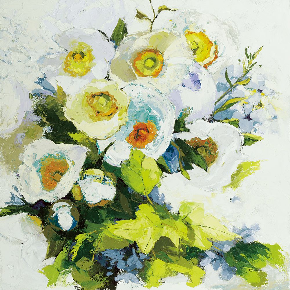 Art Print: Poppies and Peonies Neutral