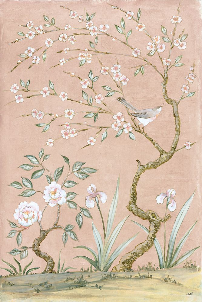 Wall Art Painting id:719212, Name: Spring Mural I Pink, Artist: Purinton, Julia