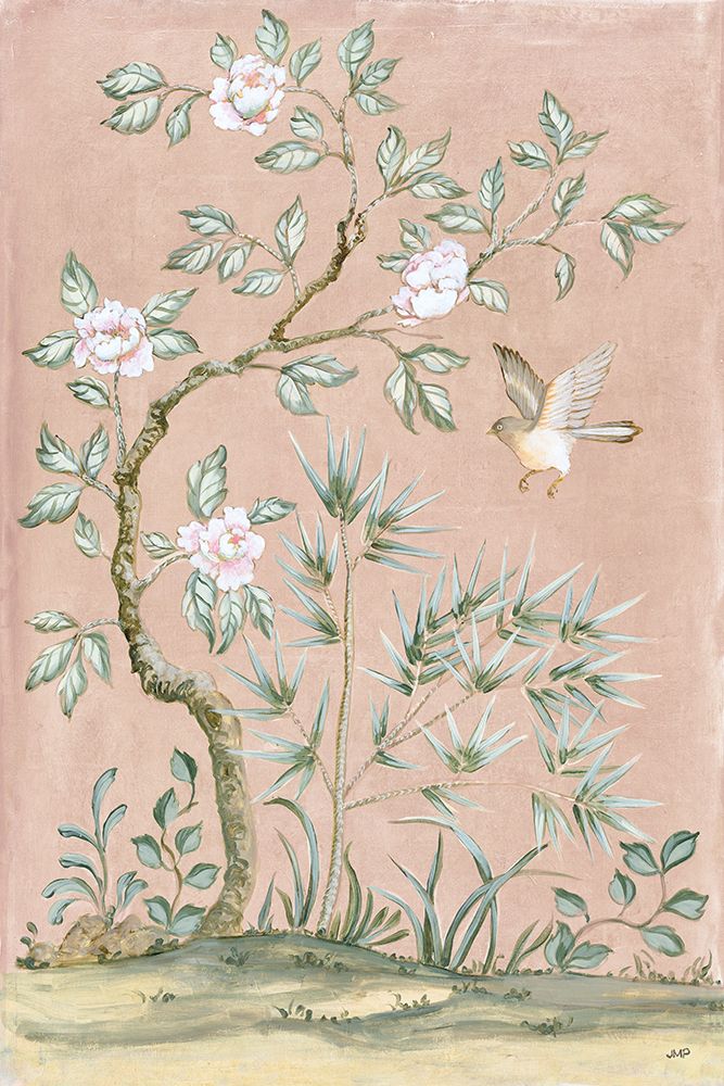 Wall Art Painting id:719213, Name: Spring Mural II Pink, Artist: Purinton, Julia