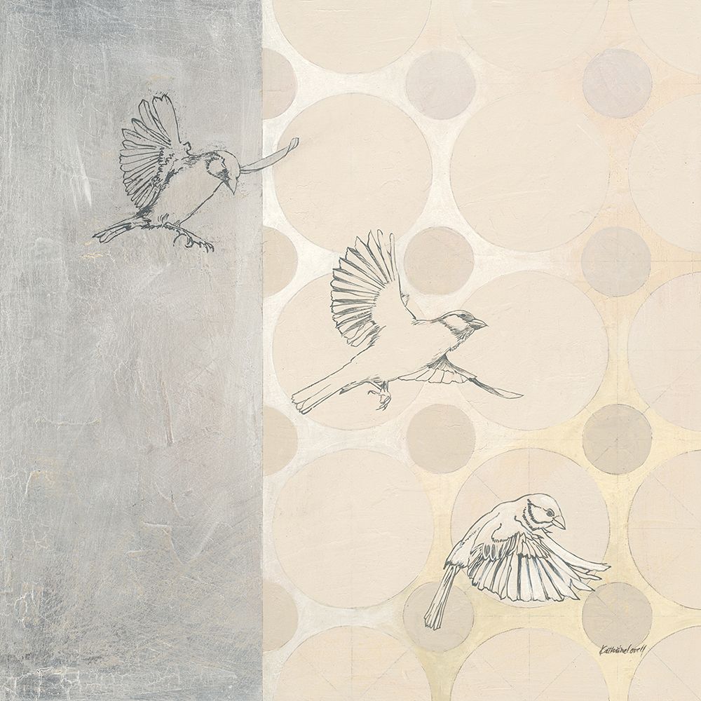 Wall Art Painting id:686814, Name: Sparrows Alighting, Artist: Lovell, Kathrine