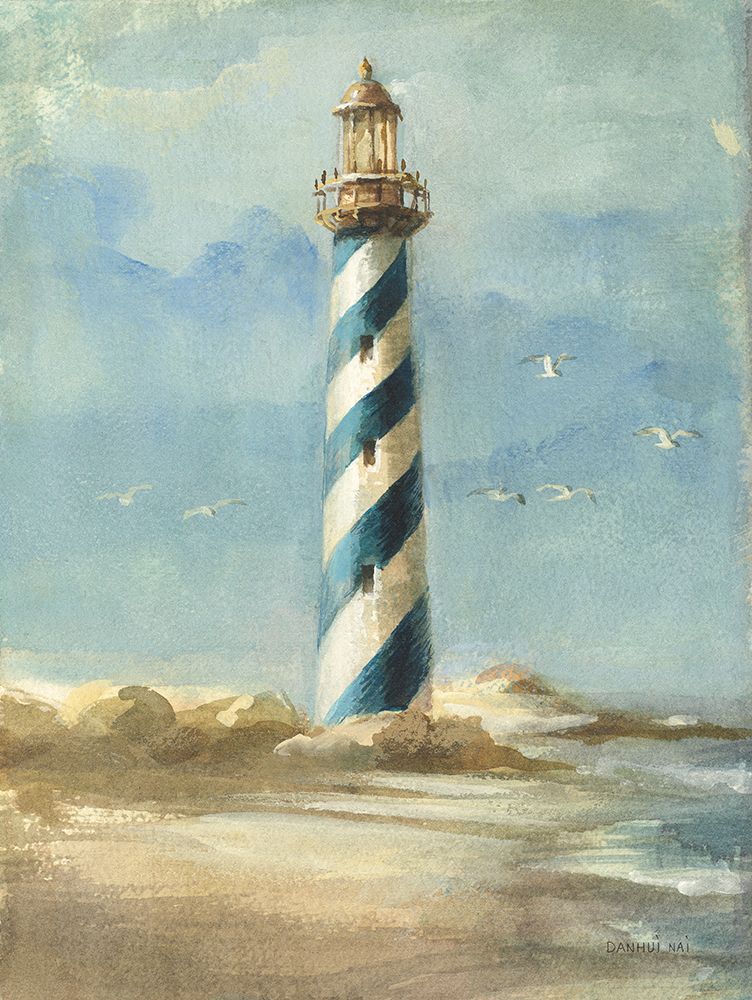 Wall Art Painting id:686817, Name: Lighthouse I, Artist: Nai, Danhui